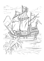 coloriage le navire du capitaine crochet
